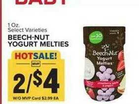 Food Lion Beech-Nut Yogurt Melties offer
