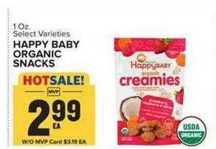 Food Lion Happy Baby Organic Snacks offer