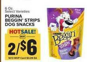 Food Lion Purina Beggin' Strips Dog Snacks offer