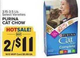Food Lion Purina Cat Chow offer