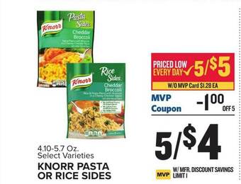 Food Lion Knorr Pasta Or Rice Sides offer