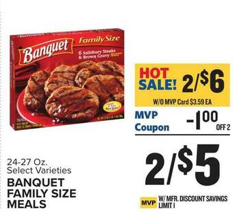 Food Lion Banquet Family Size Meals offer
