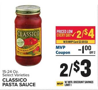 Food Lion Classico Pasta Sauce offer