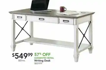 Nebraska Furniture Mart Writing Desk 58331919 offer