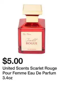 Five Below United Scents Scarlet Rouge Pour Femme Eau De Parfum 3.4oz offer