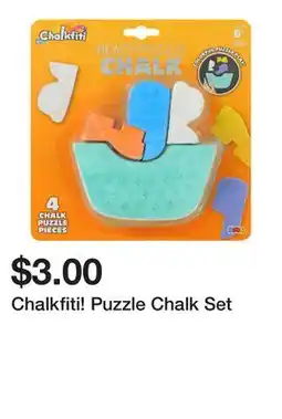 Five Below Chalkfiti! Puzzle Chalk Set offer