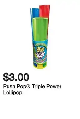 Five Below Push Pop Triple Power Lollipop offer