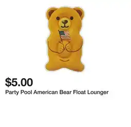 Five Below Party Pool American Bear Float Lounger offer