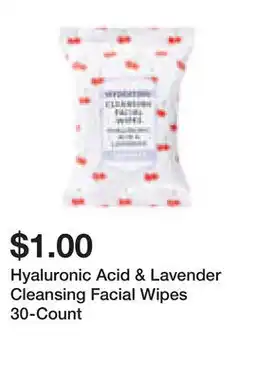 Five Below Hyaluronic Acid & Lavender Cleansing Facial Wipes 30-Count offer
