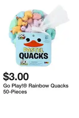 Five Below Go Play! Rainbow Quacks 50-Pieces offer