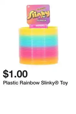 Five Below Plastic Rainbow Slinky Toy offer