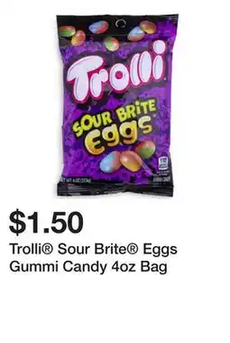 Five Below Trolli Sour Brite Eggs Gummi Candy 4oz Bag offer