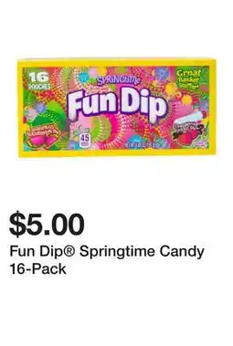 Five Below Fun Dip Springtime Candy 16-Pack offer