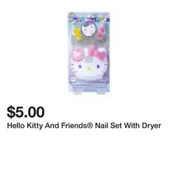 Five Below Hello Kitty And Friends Nail Set With Dryer offer