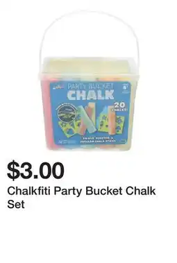 Five Below Chalkfiti Party Bucket Chalk Set offer