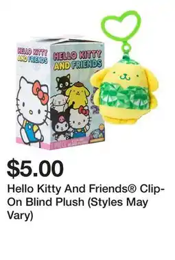 Five Below Hello Kitty And Friends Clip-On Blind Plush (Styles May Vary) offer