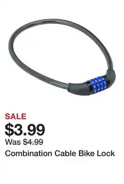 Harbor Freight Tools Combination Cable Bike Lock offer