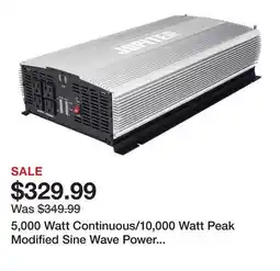 Harbor Freight Tools 5,000 Watt Continuous/10,000 Watt Peak Modified Sine Wave Power Inverter offer