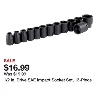 Harbor Freight Tools 1/2 in. Drive SAE Impact Socket Set, 13-Piece offer