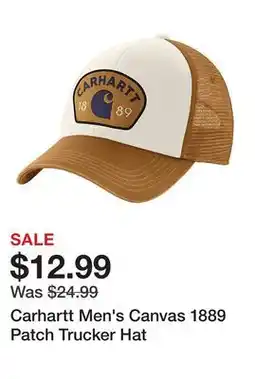 Tractor Supply Company Carhartt Men's Canvas 1889 Patch Trucker Hat offer