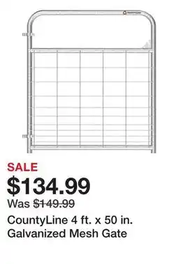 Tractor Supply Company CountyLine 4 ft. x 50 in. Galvanized Mesh Gate offer