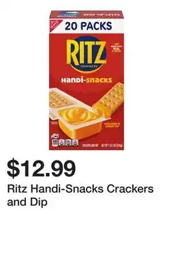 Wegmans Ritz Handi-Snacks Crackers and Dip offer