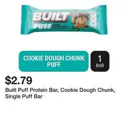 Wegmans Built Puff Protein Bar, Cookie Dough Chunk, Single Puff Bar offer
