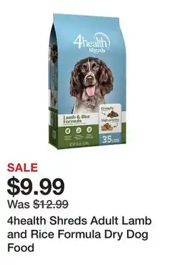 Tractor Supply Company 4health Shreds Adult Lamb and Rice Formula Dry Dog Food offer
