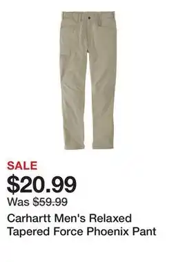 Tractor Supply Company Carhartt Men's Relaxed Tapered Force Phoenix Pant offer