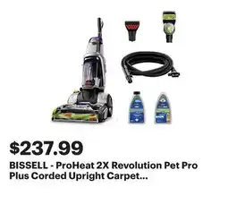 Best Buy BISSELL - ProHeat 2X Revolution Pet Pro Plus Corded Upright Carpet Deep Cleaner - silver/purple offer