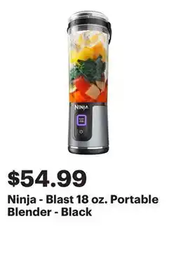 Best Buy Ninja - Blast 18 oz. Portable Blender - Black offer