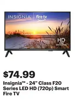 Best Buy Insignia - 24 Class F20 Series LED HD (720p) Smart Fire TV offer