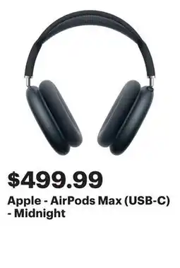 Best Buy Apple - AirPods Max (USB-C) - Midnight offer