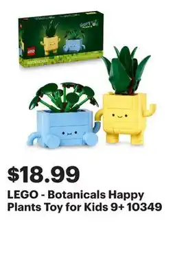 Best Buy LEGO - Botanicals Happy Plants Toy for Kids 9+ 10349 offer