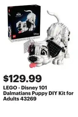 Best Buy LEGO - Disney 101 Dalmatians Puppy DIY Kit for Adults 43269 offer
