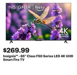 Best Buy Insignia - 65 Class F50 Series LED 4K UHD Smart Fire TV offer