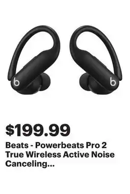 Best Buy Beats - Powerbeats Pro 2 True Wireless Active Noise Canceling Earbuds - Jet Black offer