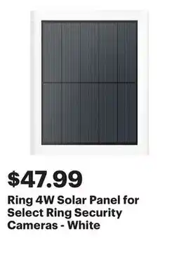 Best Buy Ring 4W Solar Panel for Select Ring Security Cameras - White offer