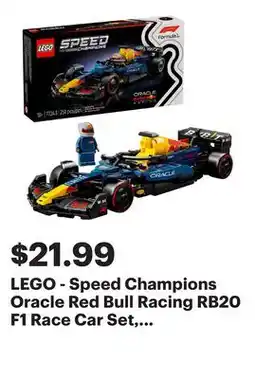 Best Buy LEGO - Speed Champions Oracle Red Bull Racing RB20 F1 Race Car Set, Easter Gifts for Kids, 77243 offer