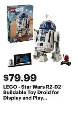 Best Buy LEGO - Star Wars R2-D2 Buildable Toy Droid for Display and Play 75379 - Multi offer