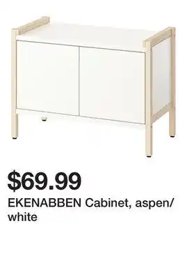 Ikea EKENABBEN Cabinet, aspen/white offer