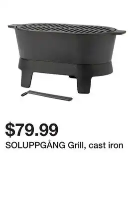 Ikea SOLUPPGÅNG Grill, cast iron offer