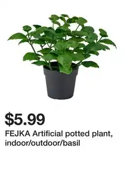 Ikea FEJKA Artificial potted plant, indoor/outdoor/basil offer
