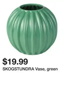 Ikea SKOGSTUNDRA Vase, green offer