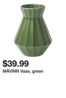 Ikea MÄVINN Vase, green offer