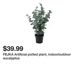 Ikea FEJKA Artificial potted plant, indoor/outdoor eucalyptus offer