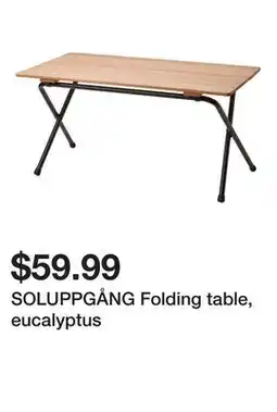 Ikea SOLUPPGÅNG Folding table, eucalyptus offer