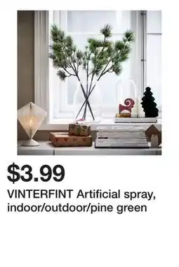 Ikea VINTERFINT Artificial spray, indoor/outdoor/pine green offer