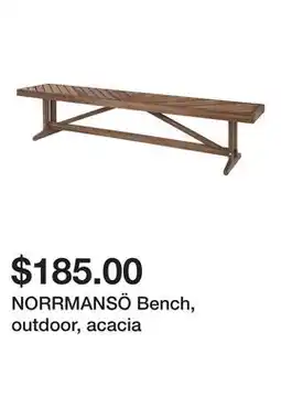 Ikea NORRMANSÖ Bench, outdoor, acacia offer
