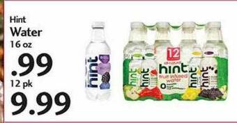 Sunset Foods Hint Water offer